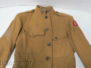 WWI US ARMY 85th DIVISION 338th INFANTRY REGT DISC CUSTER DIV.  TUNIC d.  1918 10