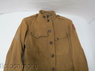 Wwi Us Army 85th Division 338th Infantry Regt Disc Custer Div.  Tunic D.  1918