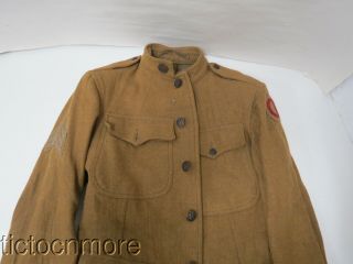 WWI US ARMY 85th DIVISION 338th INFANTRY REGT DISC CUSTER DIV.  TUNIC d.  1918 2
