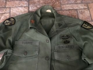 Vintage 1960s Vietnam uniform shirt pants CAPTAIN WILLIAM P TURPIN IN THEATER 3