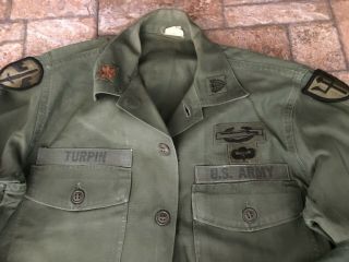 Vintage 1960s Vietnam uniform shirt pants CAPTAIN WILLIAM P TURPIN IN THEATER 7