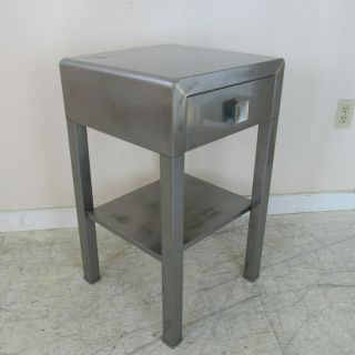 1930s Polished Steel End Table by Norman Bel Geddes For Simmons Furniture Co. 2