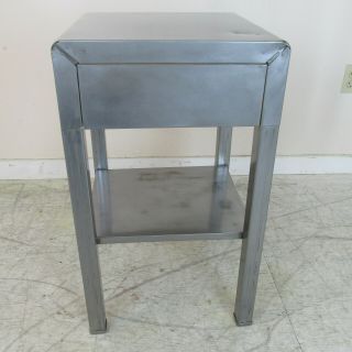 1930s Polished Steel End Table by Norman Bel Geddes For Simmons Furniture Co. 4