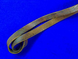 Swiss Switzerland WW1 Officer ' s Sword Leather Portepee Knot Maker Marked 10