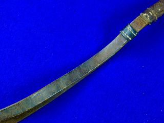Swiss Switzerland WW1 Officer ' s Sword Leather Portepee Knot Maker Marked 11