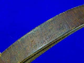 Swiss Switzerland WW1 Officer ' s Sword Leather Portepee Knot Maker Marked 3