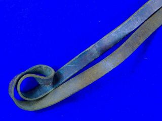 Swiss Switzerland WW1 Officer ' s Sword Leather Portepee Knot Maker Marked 8