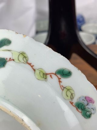 Chinese Famille Rose Porcelain Nyonya Straits Phoenix Plate 19th C No.  1 10