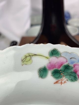 Chinese Famille Rose Porcelain Nyonya Straits Phoenix Plate 19th C No.  1 11