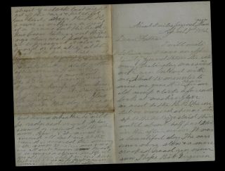 32nd York Infantry Civil War Letter - Graves In Fields Around Manassas,  Va