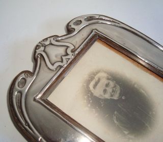 ART NOUVEAU STERLING SILVER WALKER & HALL EASEL PHOTO FRAME 4