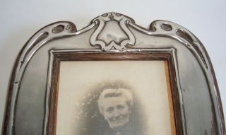 ART NOUVEAU STERLING SILVER WALKER & HALL EASEL PHOTO FRAME 6