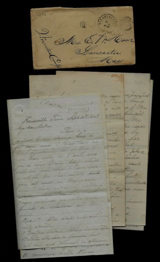 36th Massachusetts Infantry Civil War Letter & Dairy From Tennessee -