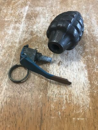Vintage Practice RFX Pineapple Hand Grenade Fuze M228 MEI94B 011 - 045 Inert 10