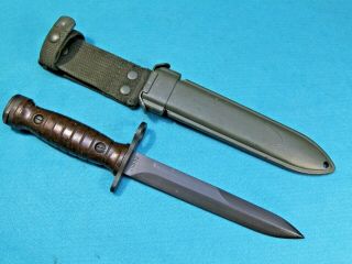 1958 Dated Italian G.  I.  Bayonet & Scabbard For U.  S.  Wwii M1 Carbine 66855