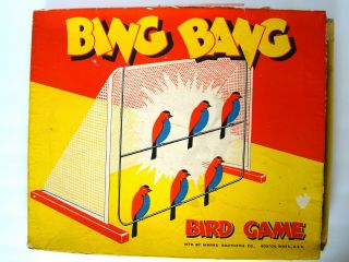 Antique Bing Bang Bird Game By Marks Brothers - Arcade Style Shooting Game