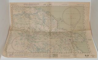 Rare Wwii 8/1944 Us Aaf Map B8 - Lae Australia Jolly Roger Jr2 - 017