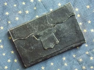 1864 Civil War Wallet Style Pocket Bible.  American Bible Society Soldier Bible