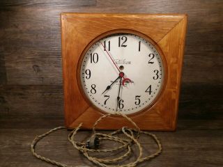 Warren Telechron Company Clock Vintage Type B 2 1920s.  The Potomac Edison Co.