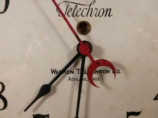 Warren Telechron Company Clock Vintage Type B 2 1920s.  The Potomac Edison Co. 2