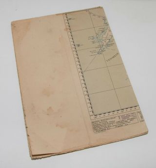 RARE WWII ' 44/ ' 43 AAF Map Guinea/Australia w/Nav Notes JR2 - 004 10