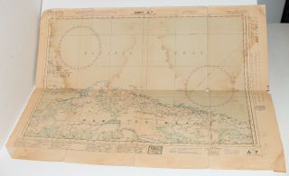 RARE WWII ' 44/ ' 43 AAF Map Guinea/Australia w/Nav Notes JR2 - 004 6