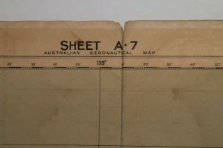 RARE WWII ' 44/ ' 43 AAF Map Guinea/Australia w/Nav Notes JR2 - 004 7