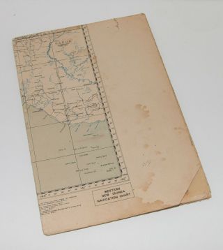 RARE WWII ' 44/ ' 43 AAF Map Guinea/Australia w/Nav Notes JR2 - 004 9