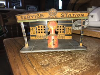 Vintage Marx Service Gas Station Needs Restored