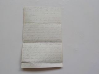 Civil War Letter 1864 Ft.  Albany Drafting 40th Massachusetts Soldier Vtg