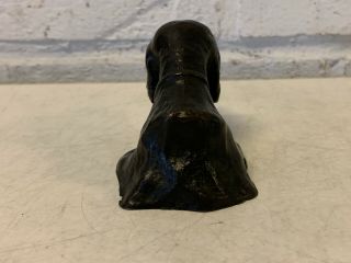 Antique Tiffany Studios Bronze Retriever Dog Head Paperweight 5