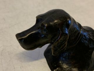 Antique Tiffany Studios Bronze Retriever Dog Head Paperweight 7