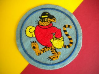 53d Fighter Squadron Usaf Patch (very Early Embroidered On Felt Patch)
