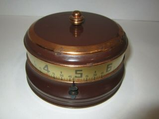 Antique Lux Tape Measure Rotary Dial Clock