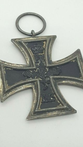 Authentic Antique Wwi Imperial German Iron Cross Medal Fw 1813 W 1914