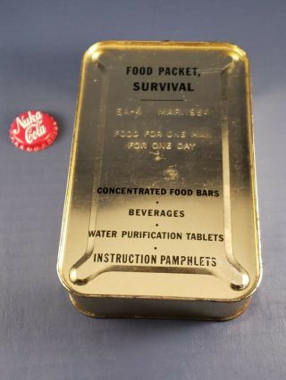 Sa - 4 Ration Survival Food Packet Individual 1954 Korea Vietnam