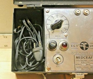 Vintage Medcraft ECT Unit Model B - 24 170 Volts Electroconvulsive Therapy Shock 3