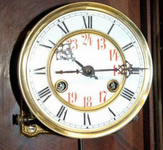 Antique Wall Clock Vienna Regulator 19th century Friedrisch Mauthe Schwenningen 10