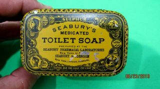 Vintage Medicine Soap Tin,  Seabury 