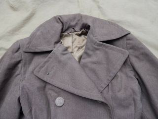 WWII / WW2 U.  S.  Army,  Woman’s Army,  W.  A.  A.  C.  Olive Drab Wool Overcoat,  Size 10 S 7