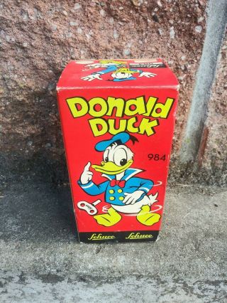 Rare Donald Duck Schuco (germany) Wind - Up Box Only