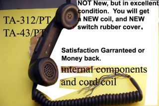 Ta - 312/pt Ta - 43/pt H - 60/pt Handset Excellentcondition Cord,  Switch Cover
