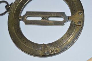 18th century traveller ' s sundial or universal equinoctal ring dial. 11