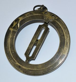 18th century traveller ' s sundial or universal equinoctal ring dial. 12