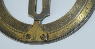18th century traveller ' s sundial or universal equinoctal ring dial. 6
