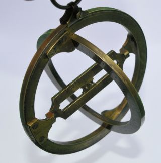 18th century traveller ' s sundial or universal equinoctal ring dial. 7