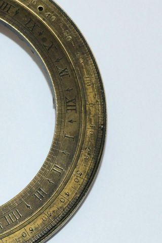 18th century traveller ' s sundial or universal equinoctal ring dial. 8