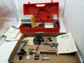 Vintage 1965 Mattel Power Shop 4401 Drill Lathe Jigsaw Sander Complete Set