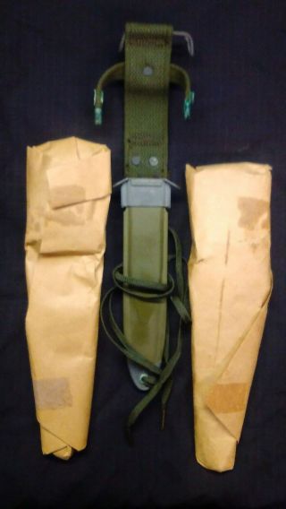 VIETNAM WAR US ARMY M8A1 Bayonet Knife Scabbard US MADE WRAPPED 1 ' s 2