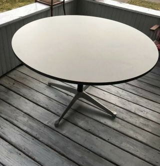 Charles Eames Herman Miller Dining Table Mid Century Mod 48” Round Rare One